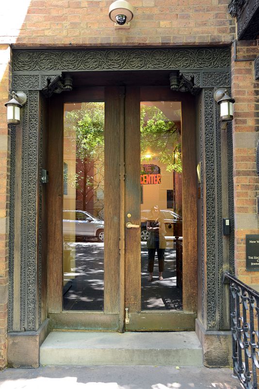 20-5 Carved Door To Lockwood de Forest House At 7 East 10 St New York Greenwich Village